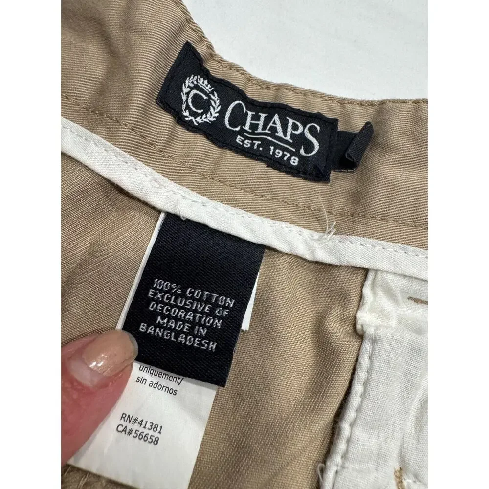 CHAPS Men's Lead Table Safari Chino Shorts‎